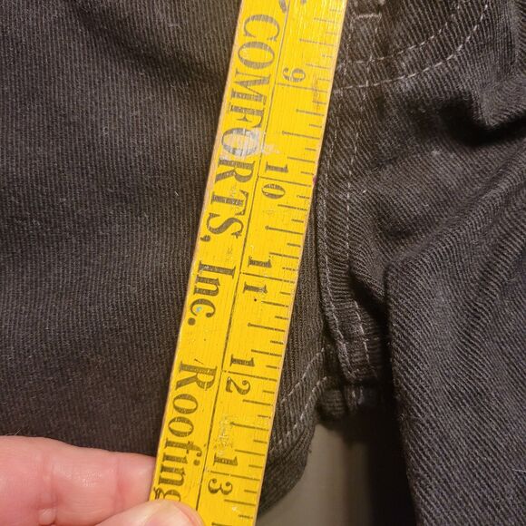 Levis 505 Jeans Mens 33x30 Black Denim LOOKS NEW Regular Fit Straight Leg 2001 - Picture 5 of 9